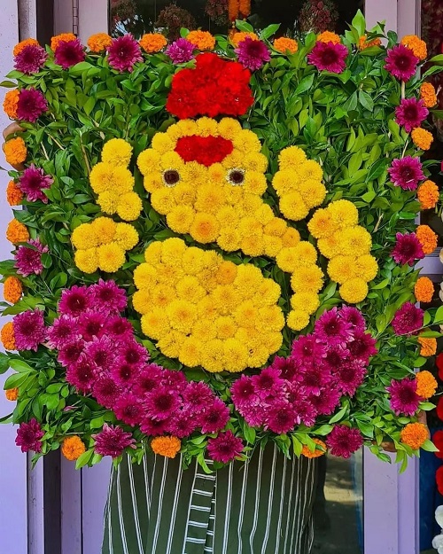 Ganpati Flower Decoration 3