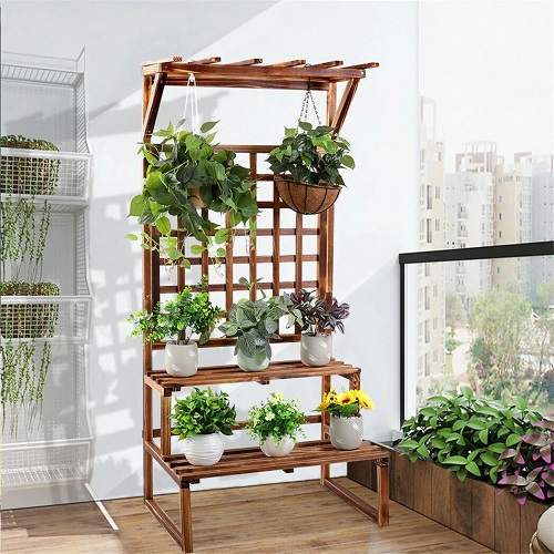 Wooden Plant Stand 2