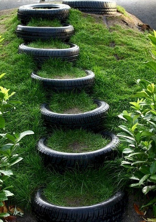 15 Tyre Decoration for Garden 15