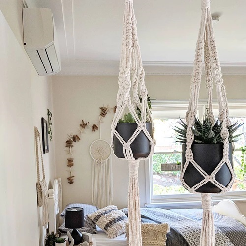Macrame Wall Hanging Plant Ideas for the Living Room • India Gardening