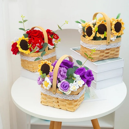 Woven Flower Baskets