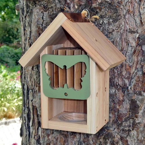 Butterfly Barn with Gift Box on the tree stem